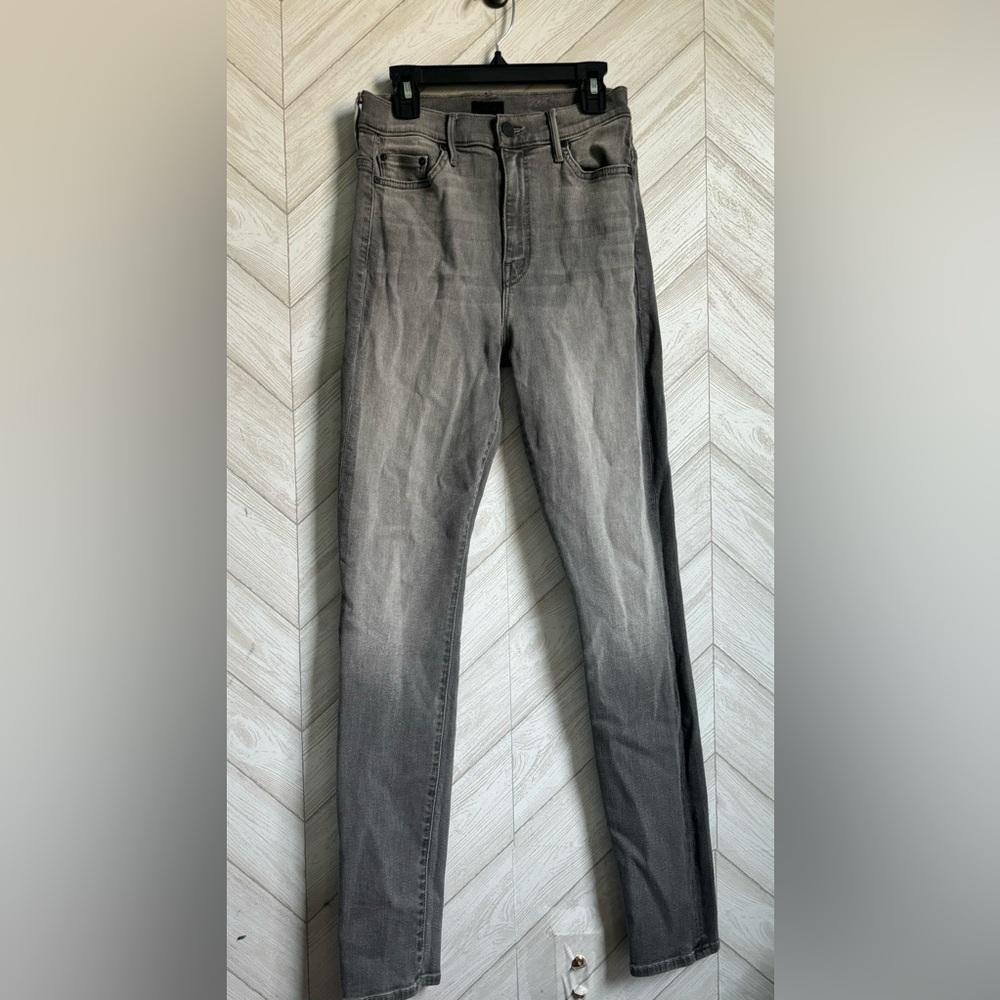 MOTHER the swooner grey skinny jeans 24